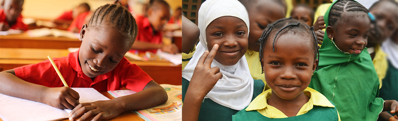 Young Girls in School uniform in Ghana